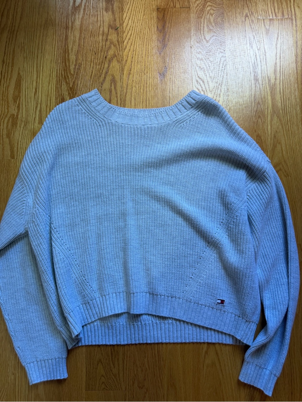 NWOT Tommy Hilfiger Light gray Knit Sweater